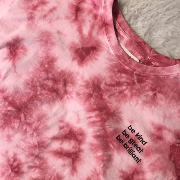 NWT! Zara “be kind be great be brilliant” tie dye tee shirt - Picture 4 of 5